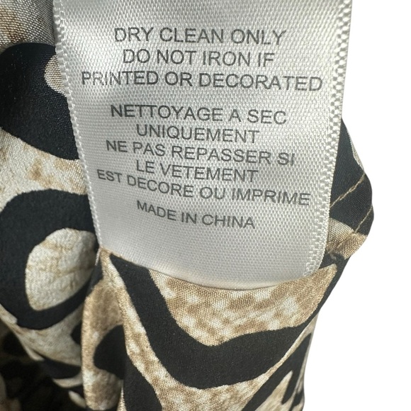 Equipment Femme Silk Button Down Tunic Blouse Leopard Print Shirt Size Medium - Picture 2 of 11